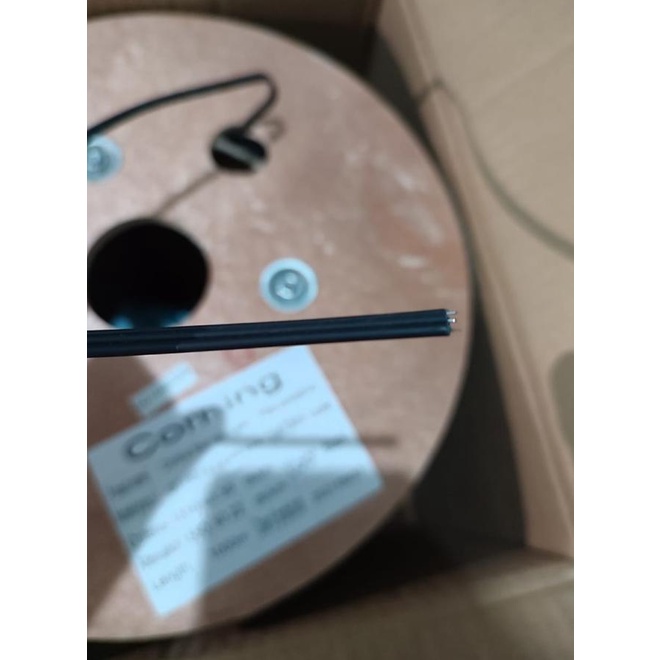 Kabel Dropcore 1 Core 3 Seling Corning, Panjang 1Km Fiber Optik Ftth