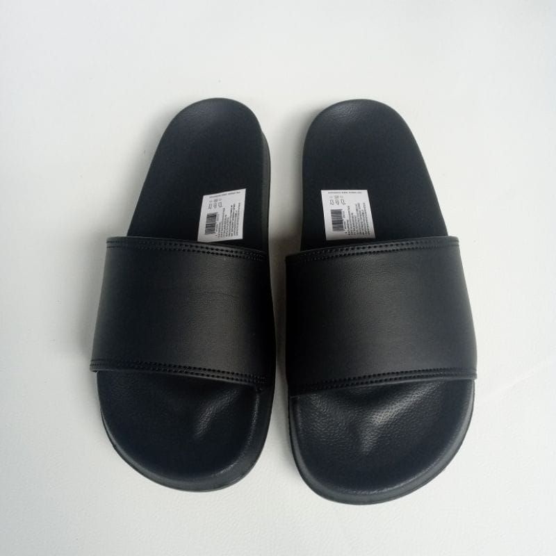 sandal selop/ sandal selop hitam polos pria/ sendal selop  polos hitam wanita