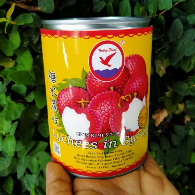 

Termantab] Herring Brand Lychee In Canned Kaleng Di Sirup Syrup Buah Leci 567gr