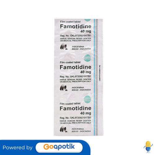 FAMOTIDINE INDOFARMA 40 MG STRIP 10 TABLET