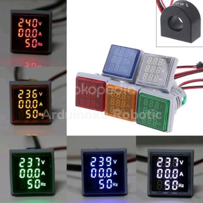 @=@=@=@=] Digital AC voltmeter ampere meter frequency meter 3 in 1