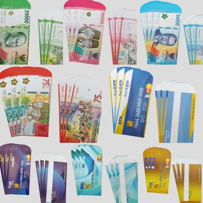 

Amplop / Angpau Lebaran Viral Motif Uang / Atm Unik Size Jumbo 16 X 8