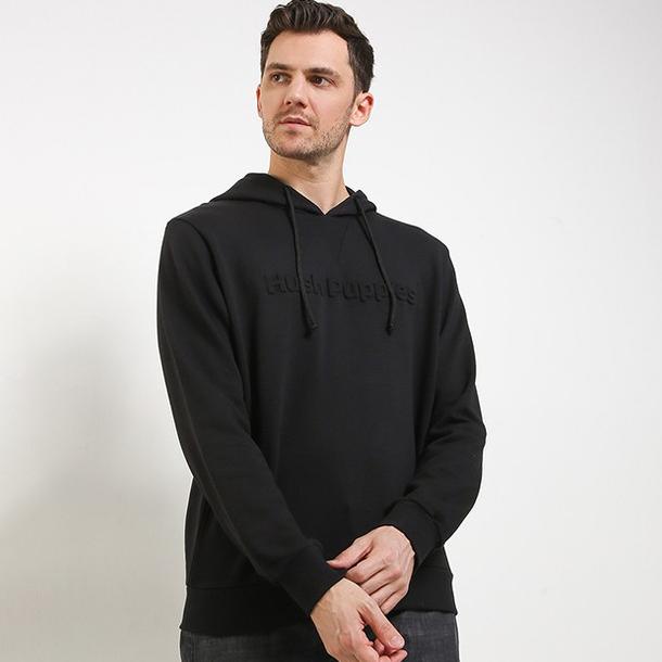 Hoodie Pria Hush Puppies Munched 4 Black
