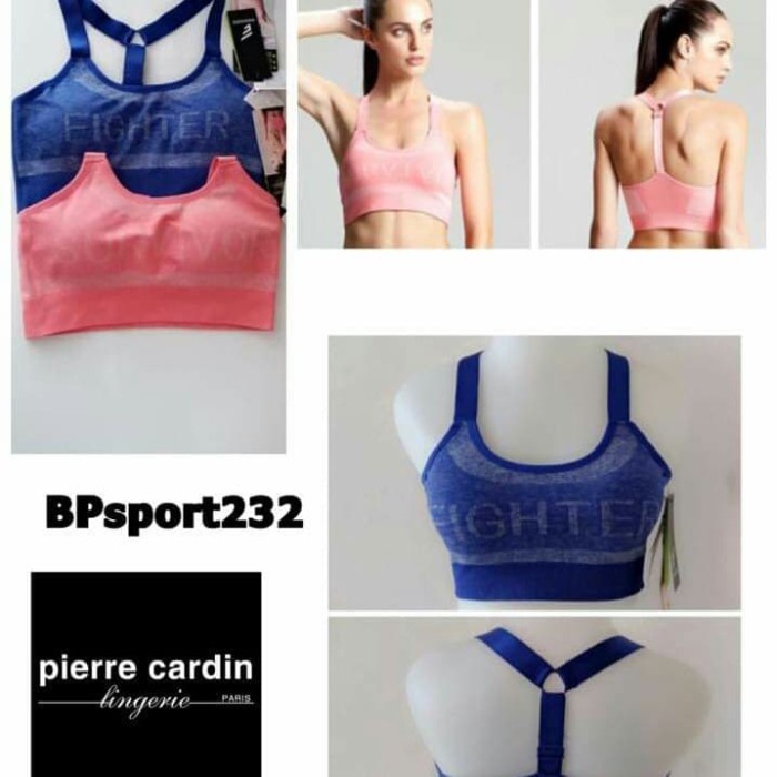 34B 34C 36B 36C 38B 38C Bra Sport Olahraga Fitness Pierre Cardin