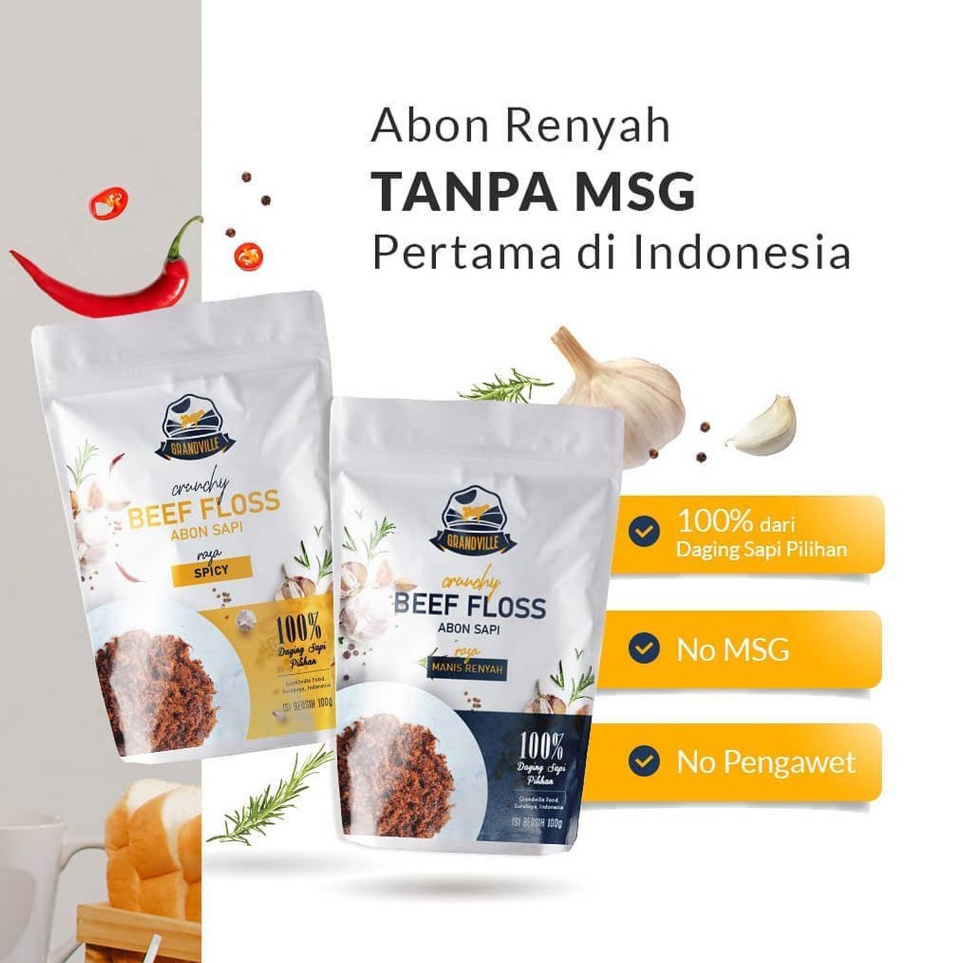 

❄Model Baru✪ PFVBY Abon Grandville abon Grand ville abon mpasi sapi ayam B40 ✴Model Baru