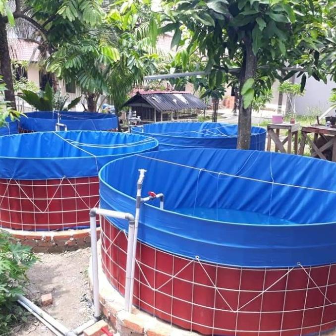 kolam terpal bulat Diameter 3.T.1.2