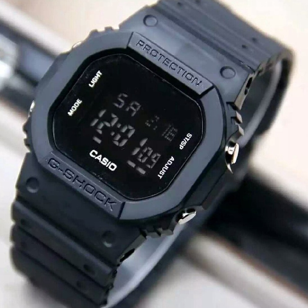 lwos -10 (jakarta)Jam Tangan Pria  Casio Gshock Protection DW 5600 Full Black 9Z9