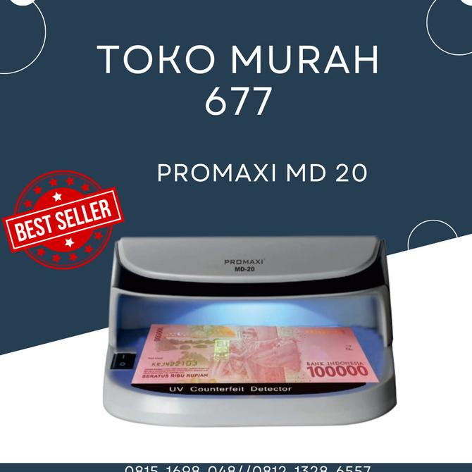 Money Detector Promaxi MD-20 Alat Pendeteksi Uang Palsu Promaxi MD-20