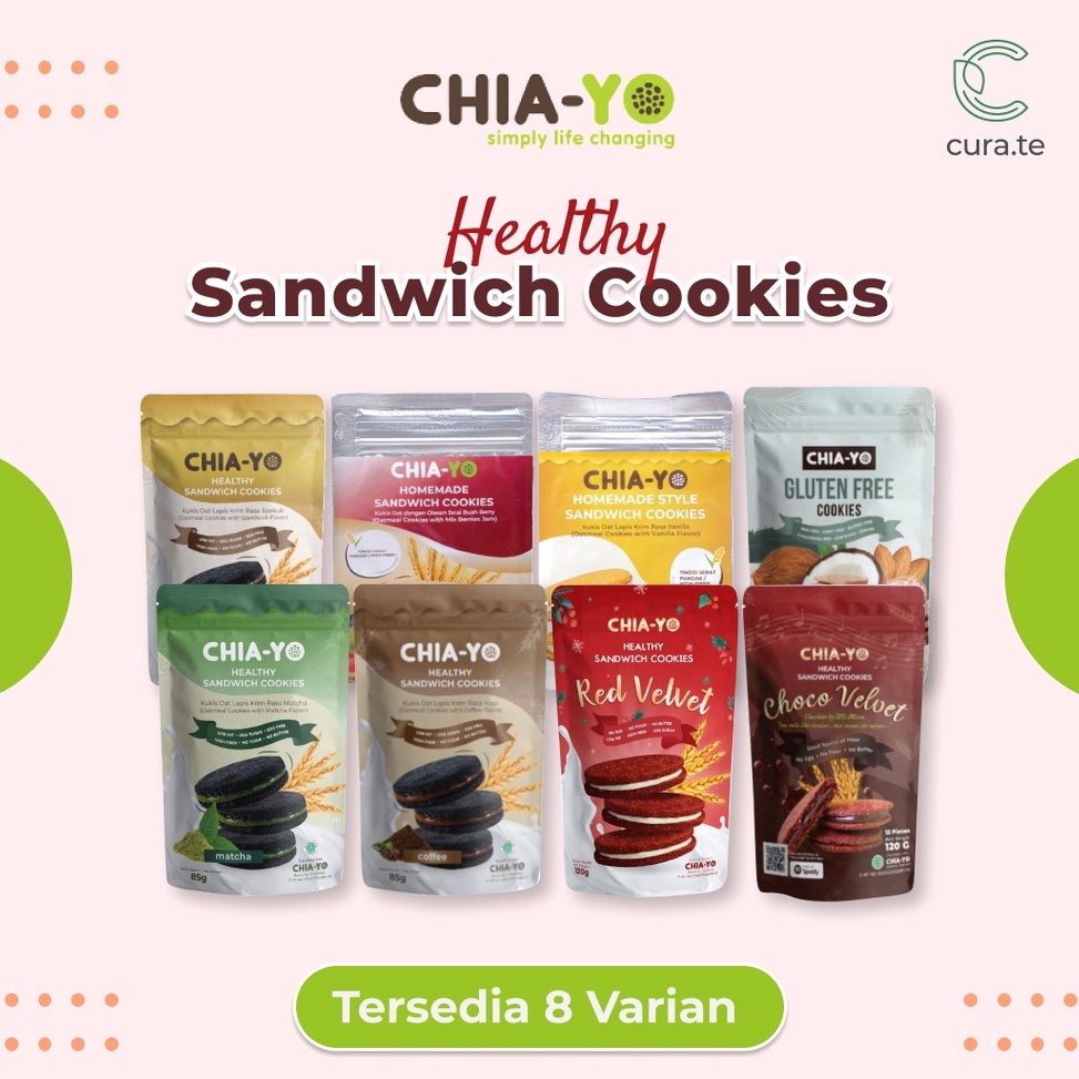 

Rekomendasi CHIAYO SANDWICH HEALTHY COOKIES HIGH FIBER | SNACK SEHAT RED VELVET CHOCO COFFEE MATCHA