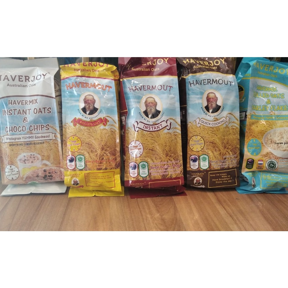 

Dipesan ya Haverjoy Rolled Instan Oat 500 gram Havermix Havermut