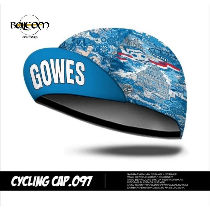 TOPI CYCLING CAP GOWES TOPI SEPEDA MTB