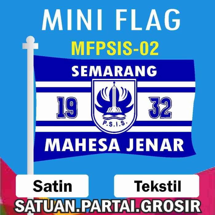 Sablon Bendera Printing Custom Psis Semarang/Mini Flag Custom Psis