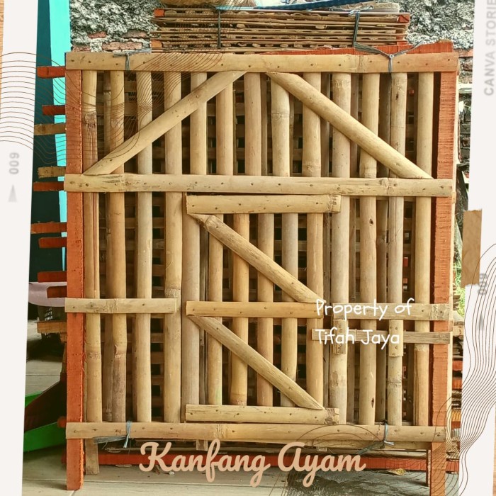 Terlaris Kandang Kurungan Ayam Bangkok Bambu Kokoh