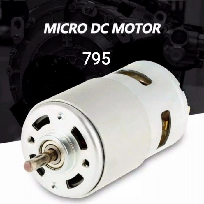 Termurah Dinamo Motor Dc 795 High Torque Low Speed Double Shaft 12V 24V