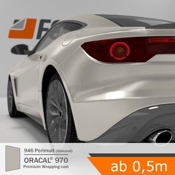 Oracal 97 Nacre 946 Putih Mutiara Pearl Glossy Metallic Meteran Ori