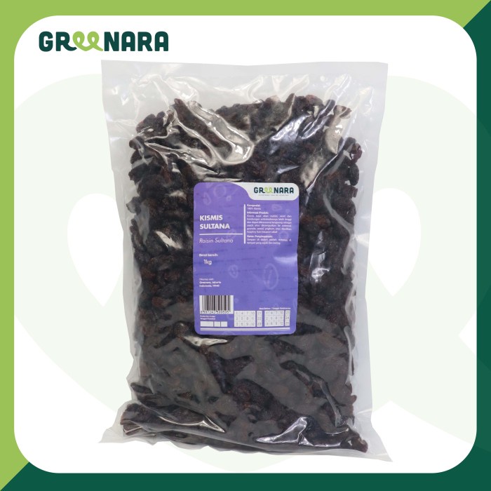 

Dark Raisin Sultana 1Kg / Kiss Hitam Sultana 1Kg