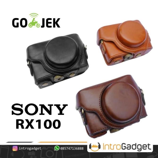 Leather case SONY RX100 RX100II RX100III RX100IV RX100V Bag Tas Cover