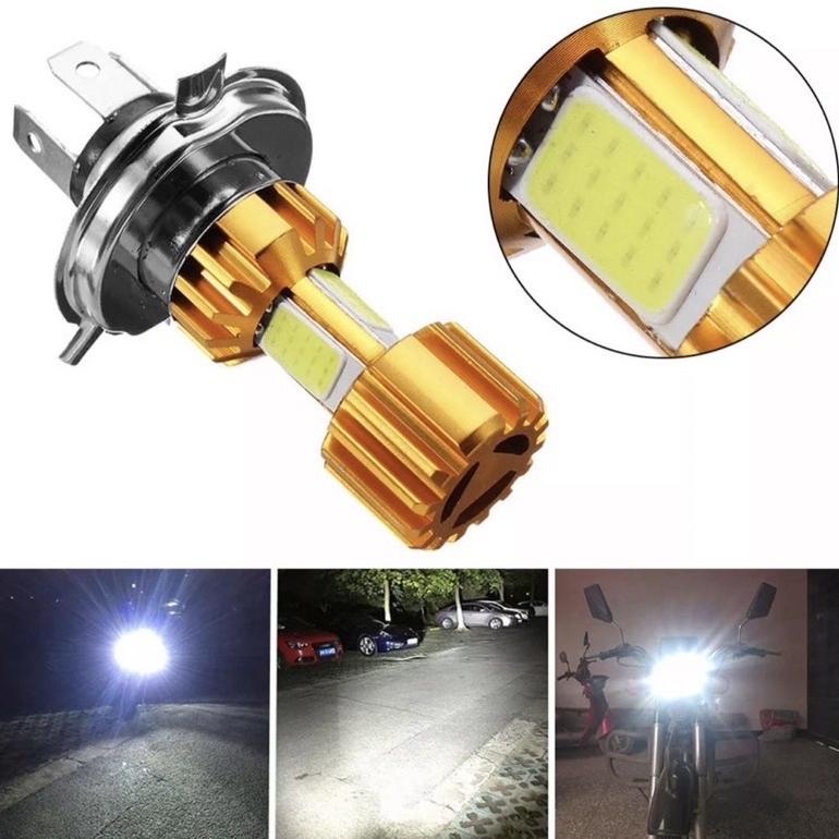Termurah Termurah Promo Light Lampu Motor Led 3Sisi  3Mata Ac Dc H4 Super Terang Lampu Motor Depan A