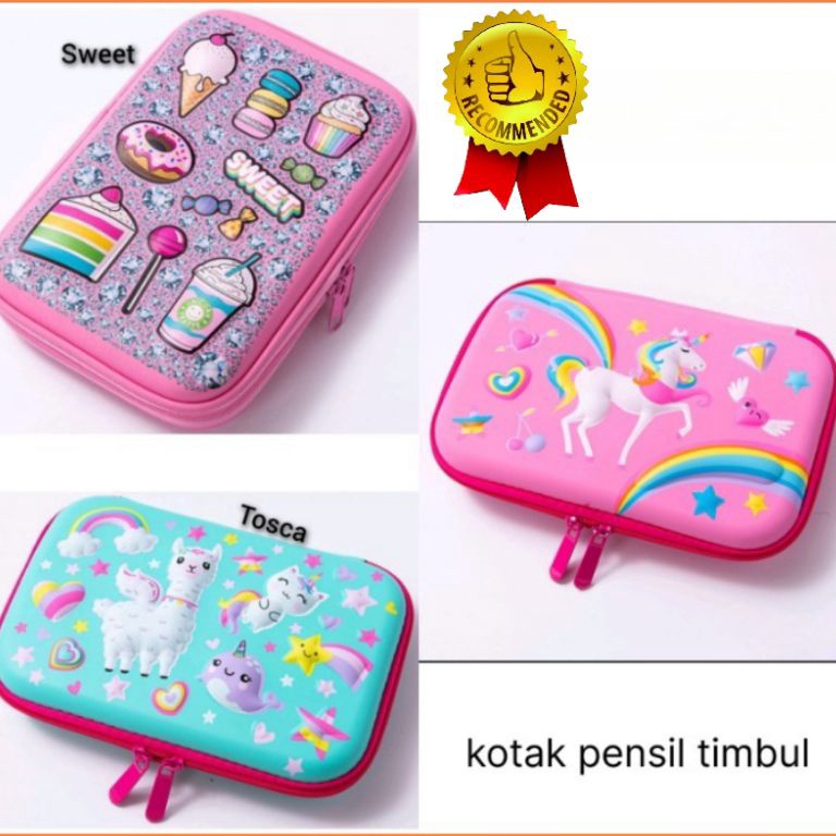 

Super promo Tempat Pensil Kotak Pensil 3D Anak Perempuan size22x14x5cm 53