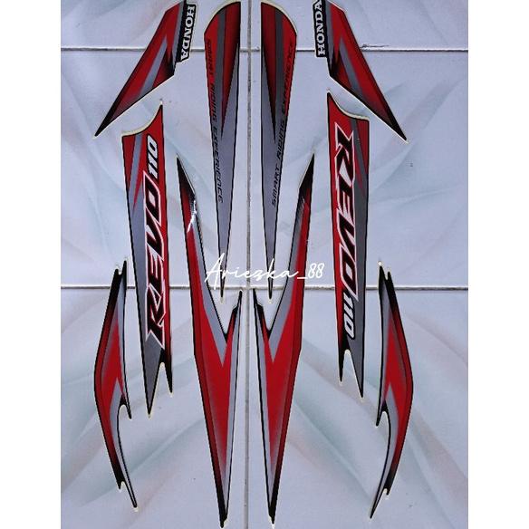 Onderdil Striping Revo 2010 Velg Cw | Stiker Bodi Motor Revo110 Cw Lama Motor Asli