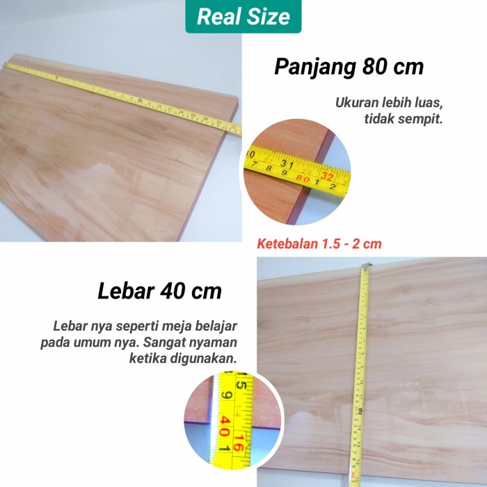 Meja Lipat Lesehan Ukuran 80X40 / Meja Laptop / Meja Belajar Lipat