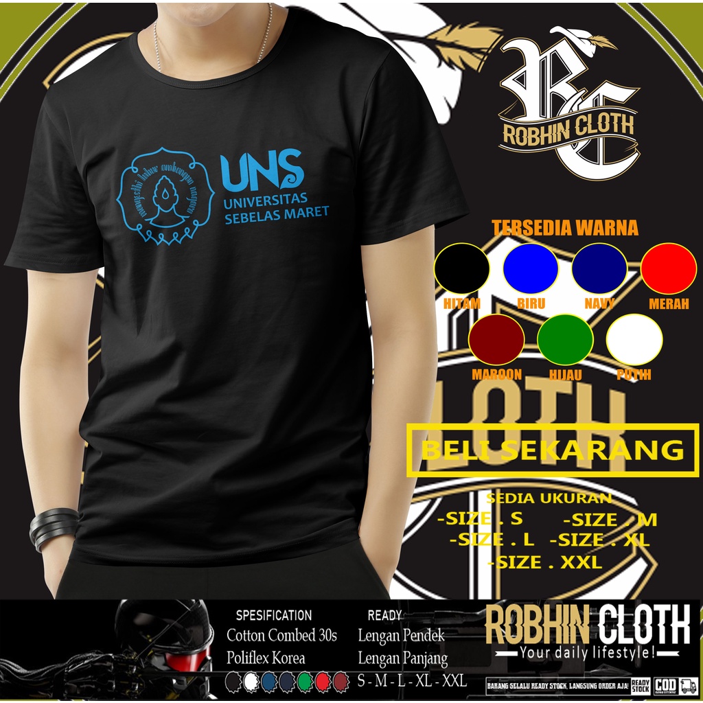 Kaos Kampus Universitas Sebelas Maret Logo Baju Distro