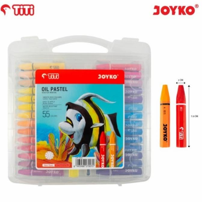 

Crayon / Oil Pastel Titi Joyko 55 Warna