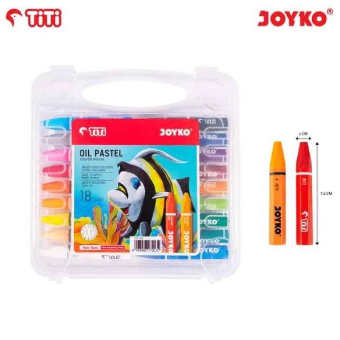 

Krayon Titi / Joyko Oil Pastels 18 Warna