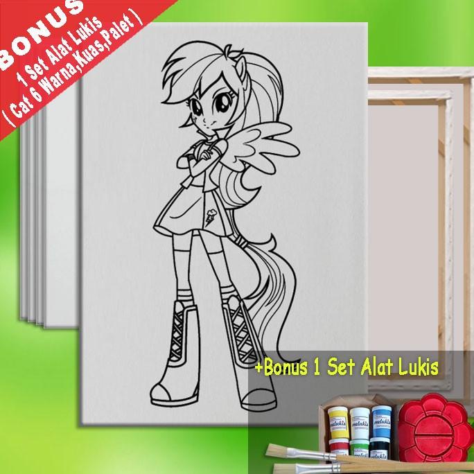 

Kanvas Lukis Melukis Karakter My Little Pony Equestria Rainbow Dash