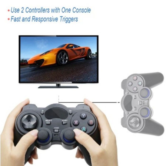 Gamepad Wireless 2.4Ghz Stik Smart Tv Box Ps3 Pc Android Ef-008 Tg2