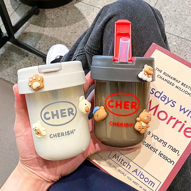 → Botol Minum Cher Portable 300ml Botol Minum Sedotan - BM212 d Kemasan Baru Terkini.