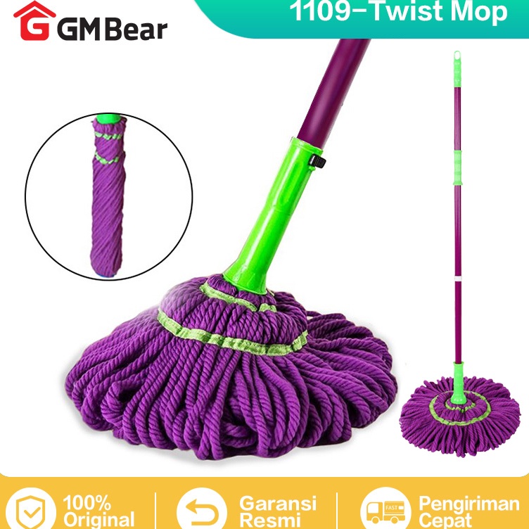 ✷Pasti Murah✢ RB9WP GM Bear Alat Pel Lantai Putar Otomatis 1109 - Magic Twist Mop K35 ↕Murah Banget