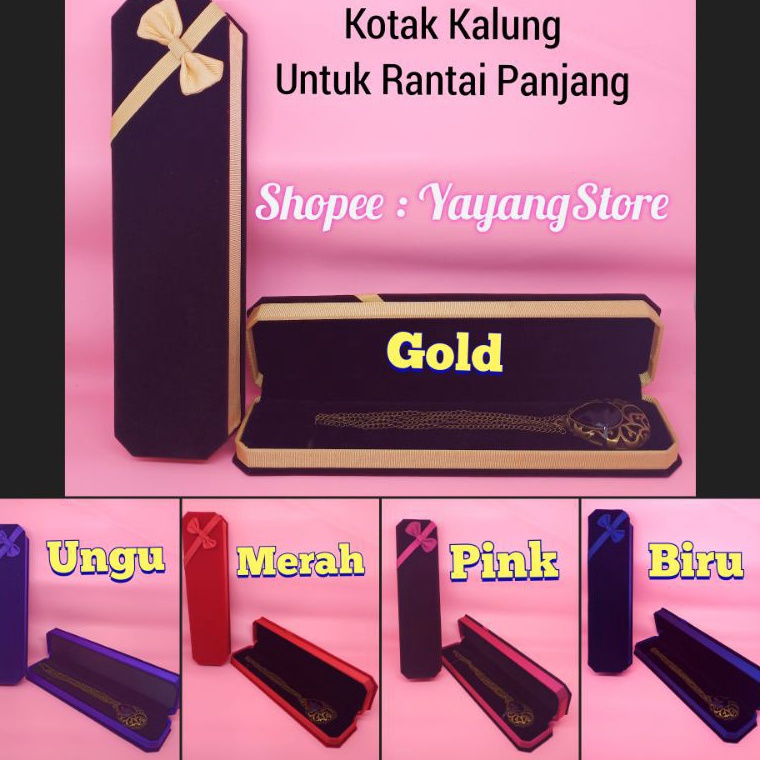 ` UH Kotak Kalung Panjang - Box Tempat Kalung Panjang ✦