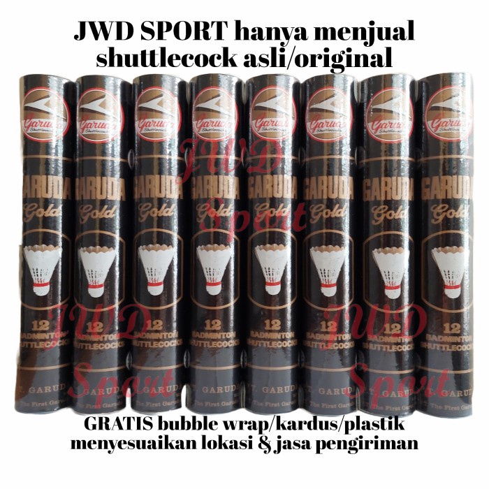 Terlaris Shuttlecock Garuda Gold Hitam - Kok Garuda Gold Hitam