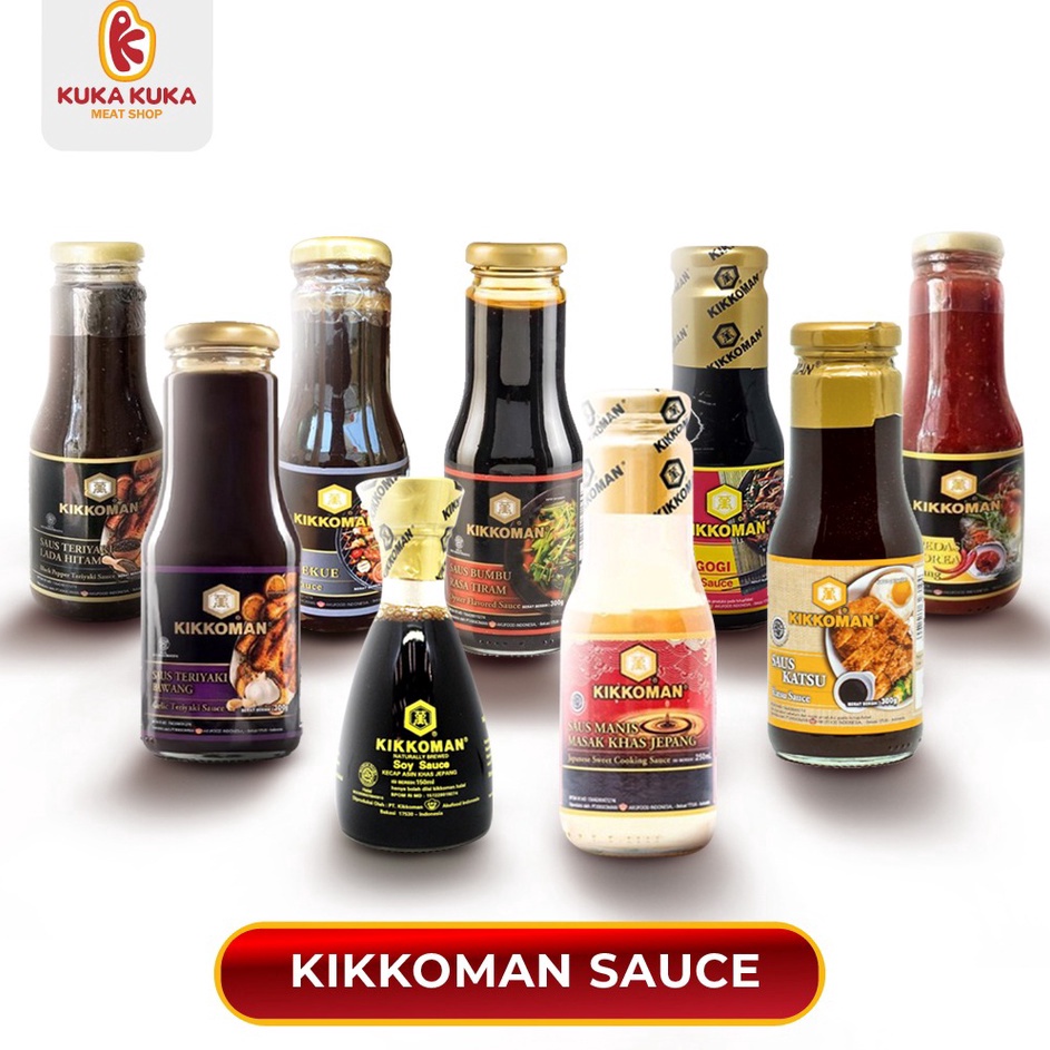 

Super Promo Saus Kikkoman All Variant Bestseller 300gr BBQ, Garlic Teriyaki, Bulgogi, Gochujang, SoySauce, Mirin, Blackpepper, Katsu & Tiram Terbaru