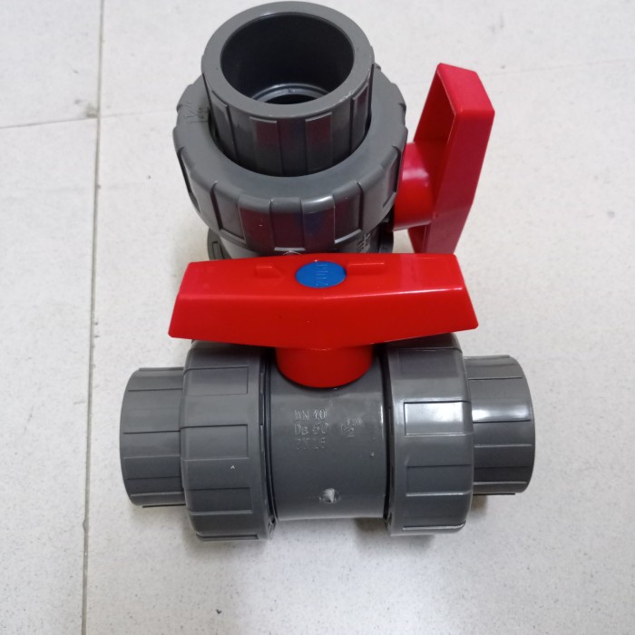 Ball Valve True Union Pvc 1 1/2 " Inchi - Ball Valve Watermur Pvc 1.5"