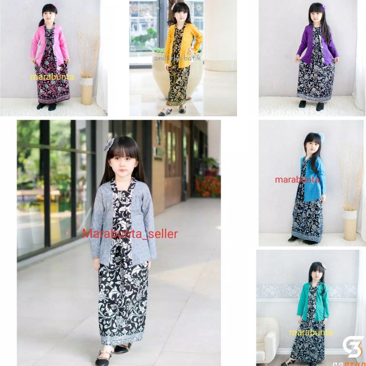 Nikmati Setelan Kebaya Anak moderen / kebaya anak Perempuan 12tahun / kebaya anak 2tahun / kebaya an