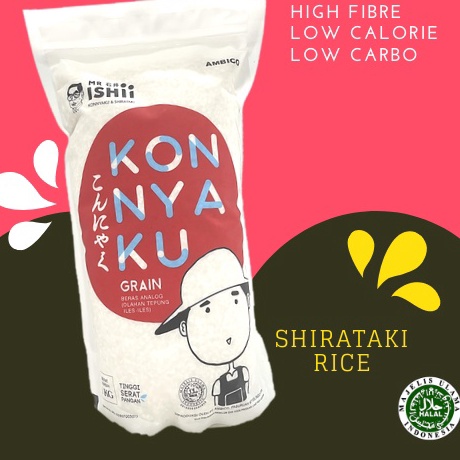 

trx3j3Ix Beras Shirataki 1kg Sirataki Konnyaku Shiratake Rice Halal Diet Keto DEBM Diabetes