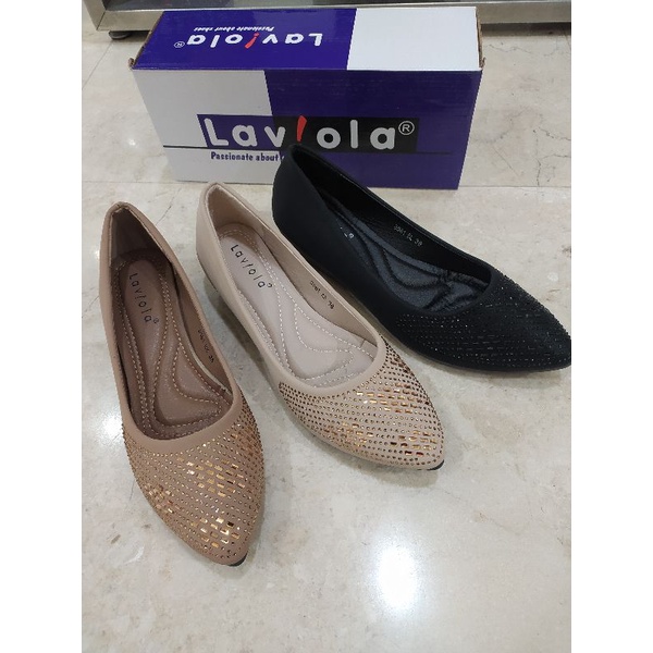 sepatu wedges 3cm Laviola model terbaru