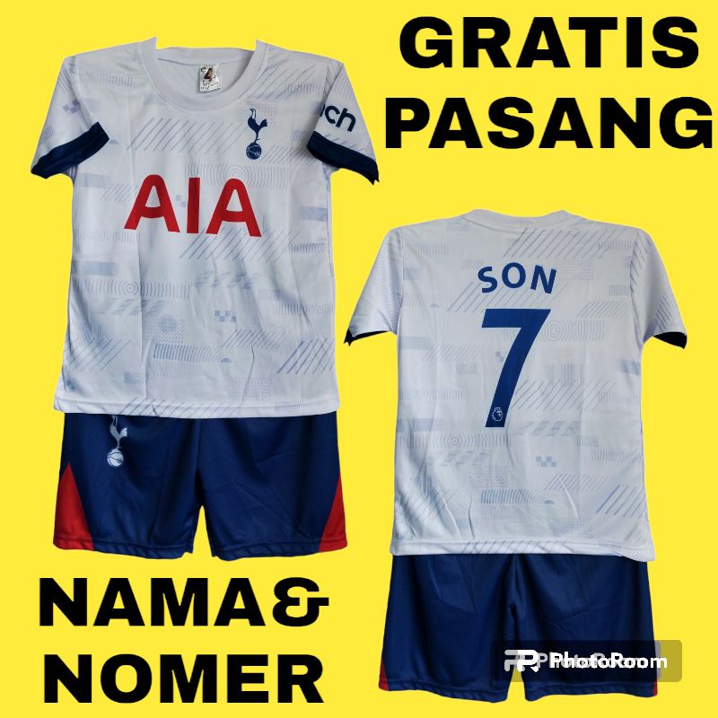 SETELAN JERSEY TOTTENHAM HOTSPUR UMUR 6-12 THN