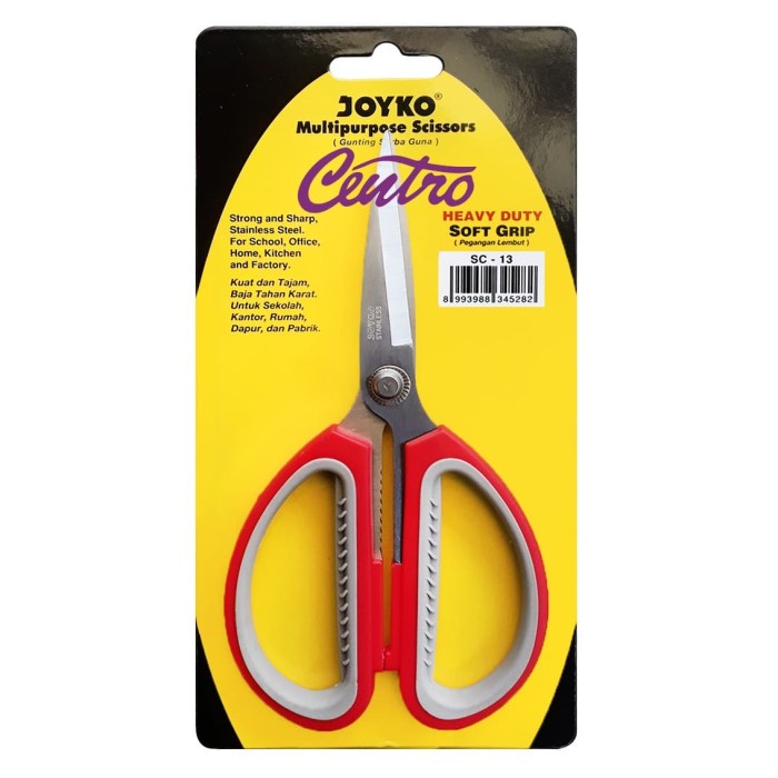 

Bestseller Joyko Gunting Serba Guna Heavy Duty Multipurpose Scissors Sc13 Sc-13