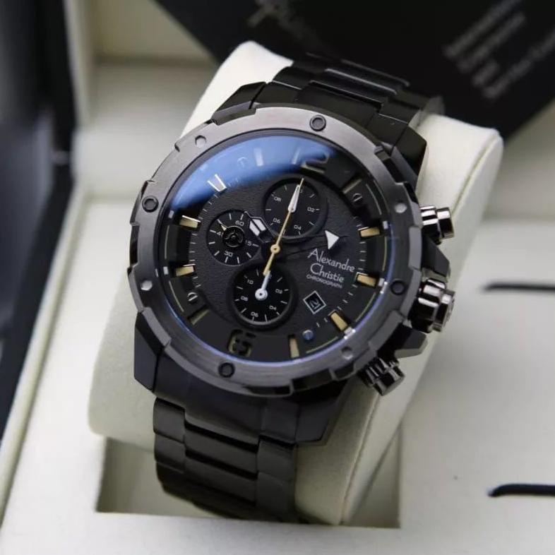 Bayar ditempat JAM TANGAN ALEXANDRE CHRISTIE AC 6410 PRIA /AC 6410 RANTAI ORI smgk1
