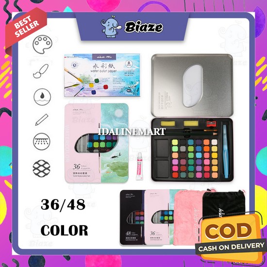 

Cat Lukis Kanvas Murah Dan Bagus Watercolour Painting Watercolor Set Art Water Color Set Padat Cair Non Toxic Tidak Beracun Lengkap Semua Warna Cat Air Lukis Lengkap Cat Air Anak Set Lengkap Biaze 36/48 Watercolor Paint Set Warna Solid Alat Cat Air (Terma