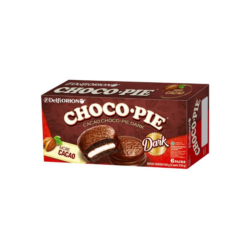 

Delfi Orion choco pie dark cacao 6p 180gram