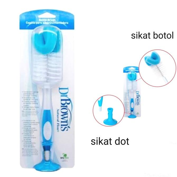 New Dr Browns Bottle & Nipple Brush - Sikat Botol Susu