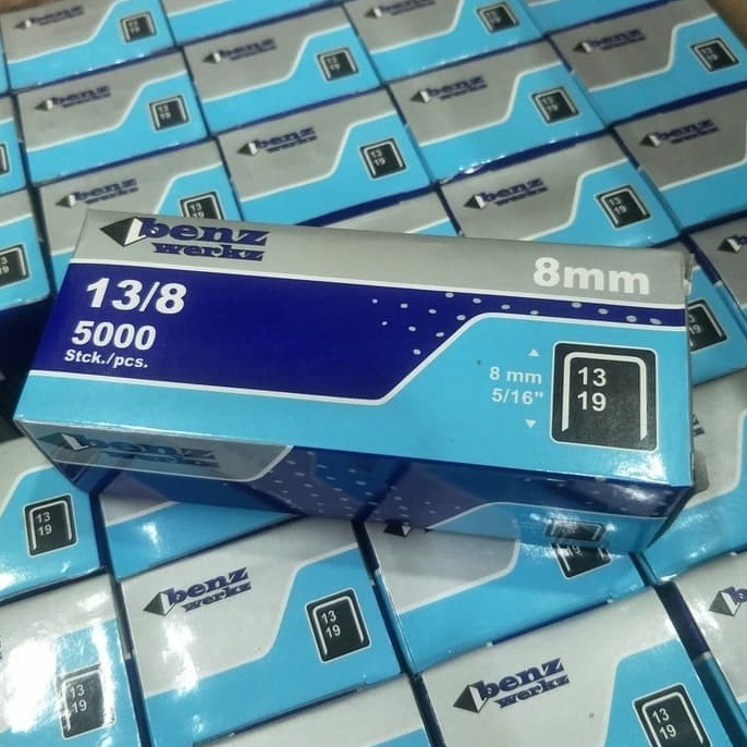 

61 isi Refill Stapler Steples Tembak 8 mm 13/8 Original Benz 5000 pcs qtykp