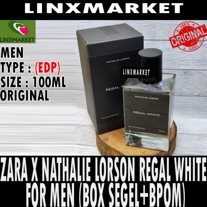 ORIGINAL ZARA X NATHALIE LORSON REGAL WHITE EDP 100ML (BOX SEGEL+BPOM) HACKSLION19