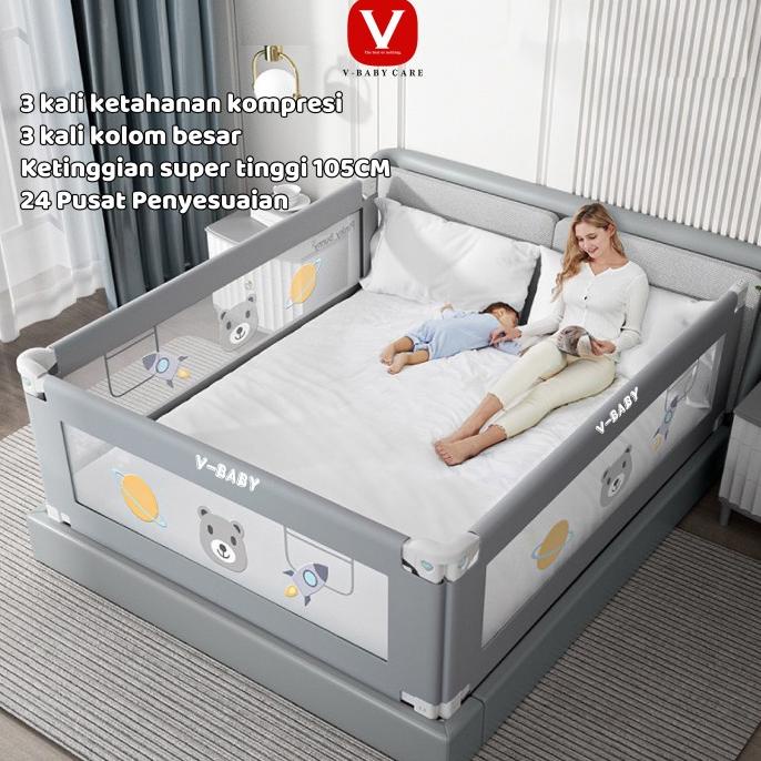 V-BABY CARE babyBedrail Baby Bed Rail Safety Guard Bedguard VBABY-N2