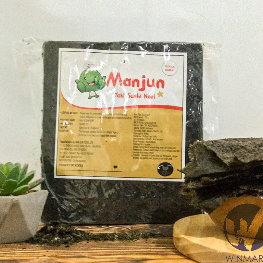 

♪↔✴❆ Manjun Yaki sushi nori Seaweed Rumput Laut 50 sheets/lembar Produk Keren