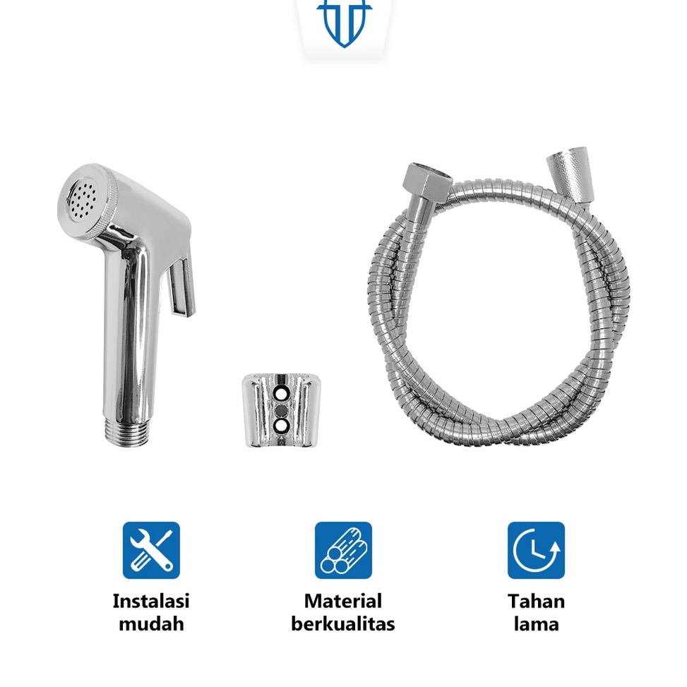 Promo Jet Shower Murah / Shower Cebok Chrom Wc/ Shower Bidet Set Toilet Jetshower Jet Washer Shower 